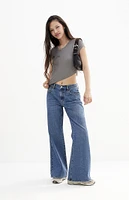 PacSun Lena Dark Indigo Low Rise Super Baggy Jeans