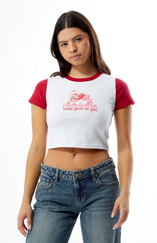 By Samii Ryan Care Bears x Strawberry Shortcake Happiness Baby T-Shirt