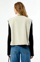 WEWOREWHAT Sherpa Reversible Vest