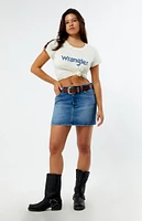 Wrangler x PacSun Rodeo Denim Mini Skirt