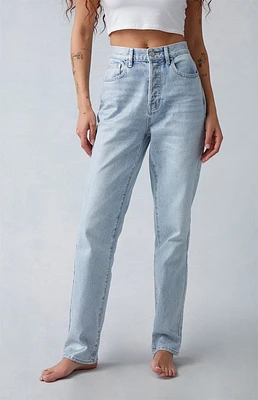 PacSun Light Indigo Glittery Dad Jeans