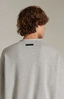 Fear of God Essentials Dark Heather Oatmeal Crew Neck Sweatshirt