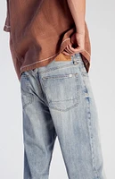 PacSun Light Indigo Slub Baggy Jeans