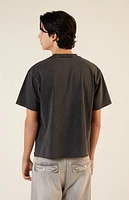 PacSun Washed Black Premium Cropped T-Shirt