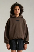 Kids Fear of God Essentials Heathery Wood Hoodie