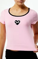 PS / LA Bow Heart T-Shirt