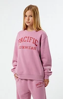 Pacsun Kids Mauve Pacific Sunwear Crew Neck Sweatshirt