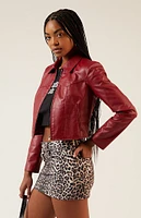 PacSun Faux Leather Western Jacket