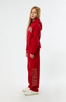 PacSun Kids Red Pacific Sunwear Hoodie