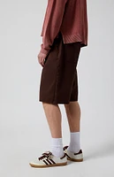 PacSun Brown Extreme Baggy Shorts