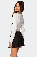 Edikted Coco Contrast Square Neck Top