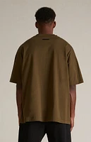 Fear of God Essentials Olive Crew Neck T-Shirt