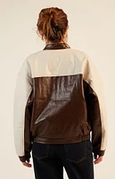 PacSun Faux Leather Oversized Moto Jacket