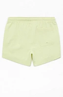 Pacsun Sea Foam Seersucker 4.5" Swim Trunks