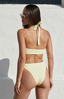 Pacsun Yellow Amaranth High Waisted Bikini Bottom