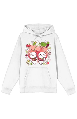 Mimi And Neko Flowers Hoodie