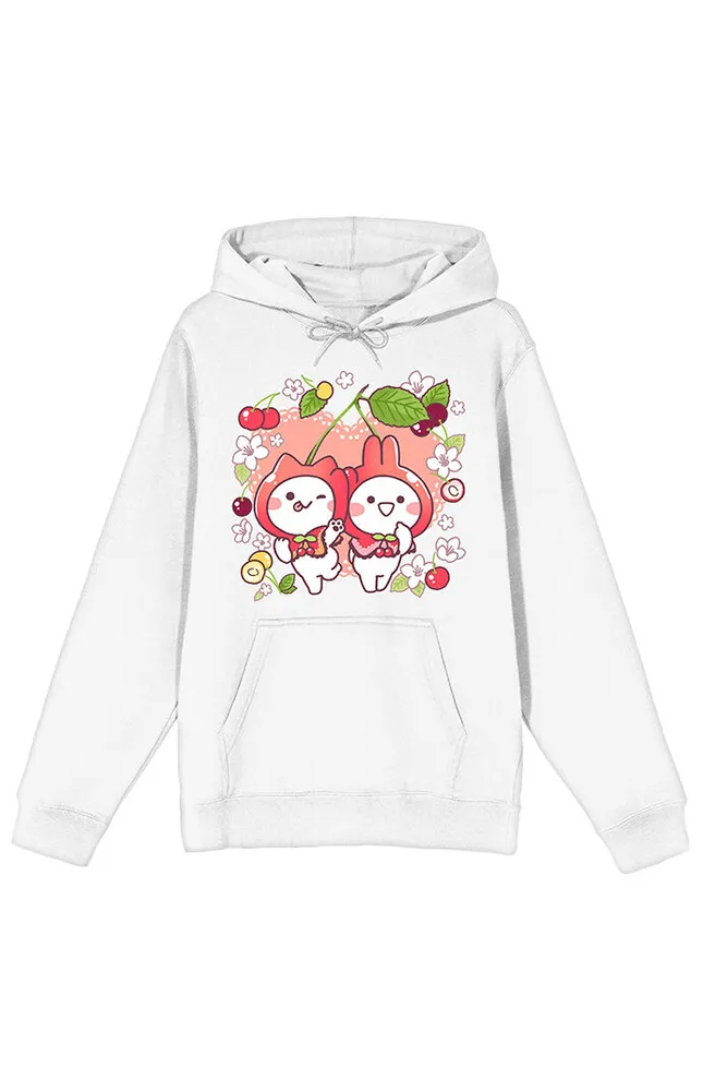 Mimi And Neko Flowers Hoodie