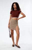 Daisy Street Knit Cropped Sweater Top