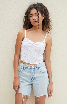 PacSun Light Indigo Ripped High Waisted Relaxed Jorts