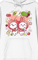 Mimi And Neko Flowers Hoodie