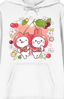 Mimi And Neko Flowers Hoodie