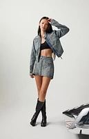 Formula 1 x PacSun Zip Denim Mini Skirt