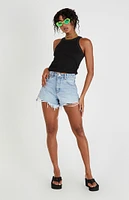 ABRAND Venice Suzie Ripped High Waisted Relaxed Denim Shorts