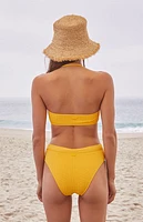 Roxy Haleiwa Banded High Waisted Bikini Bottom
