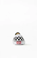 Vans Kids & White Checker Classic Slip-On Shoes