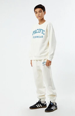 PacSun Kids Off White Pacific Sunwear Sweatpants