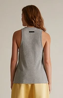 Fear of God Essentials Women's Dark Heather Oatmeal Tri-Blend Tank Top