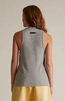 Fear of God Essentials Women's Dark Heather Oatmeal Tri-Blend Tank Top