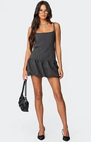 Edikted Backless Bubble Skirt Mini Dress