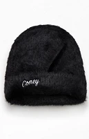 Coney Island Picnic Black Fuzzy Beanie