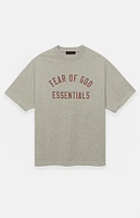 Fear of God Essentials Dark Heather Oatmeal Crew Neck T-Shirt