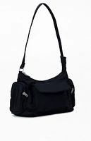 John Galt Black Shoulder Bag