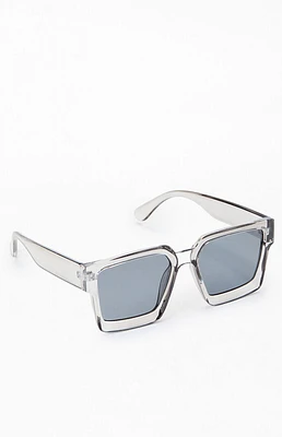 PacSun Clear Jake Square Sunglasses