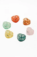 LA Hearts 6 Pack Mini Heart Hair Claw Clips