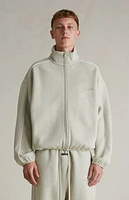 Fear of God Essentials Heather Stone & Cloud White Modern Fleece Track Jacket