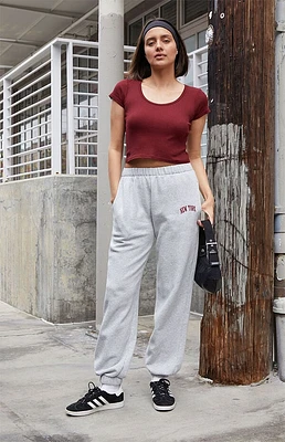 John Galt Light Gray New York Rosa Sweatpants