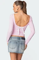 Edikted Nila Backless Boat Neck Top