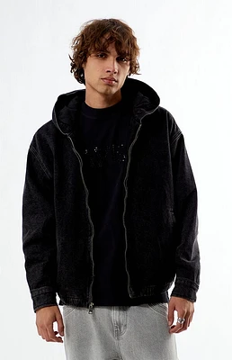 Pacsun Black Wash Hooded Jacket