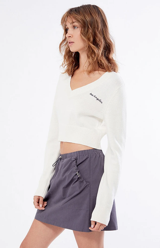 Gray Bungie Pocket Mini Skirt