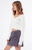 Gray Bungie Pocket Mini Skirt