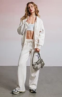 Third Charm 333 Zip Up Oversized Hoodie