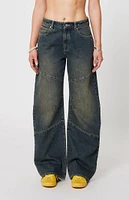 ABRAND 95 Paneled Low Rise Baggy Jeans