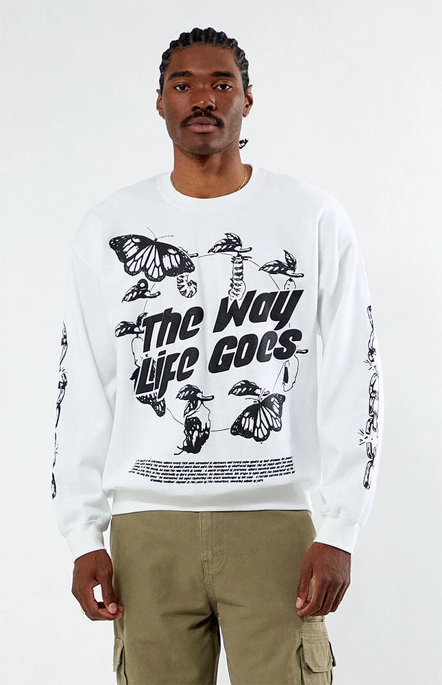 PacSun The Way Life Goes Crew Neck Sweatshirt