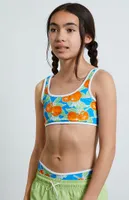 PacSun Kids Blue Clementine Bikini Top & Bottom Set