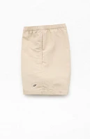 PacSun Baggy Oatmeal 4.5" Swim Trunks