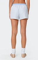 Edikted Oaklie Mix Striped Boxer Shorts